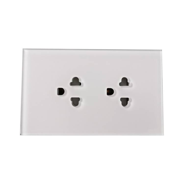 Smartdust Us 120*72 Mount Power Electric 6 Pin Double Wall Socket Outlet